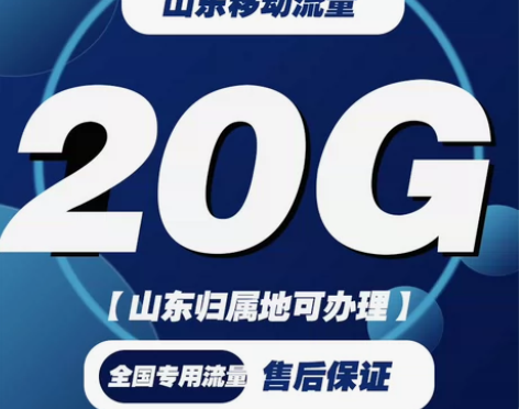 #话费充值#话费充值#山东移动 20G流量...