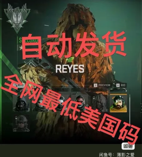 【自动发码】cod19使命召唤吉利服单码价...
