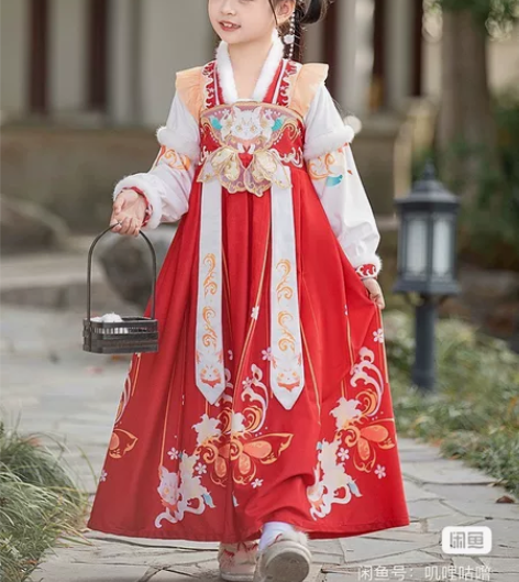 女童加绒汗服元旦儿童喜庆演出服拜年服汉服男...