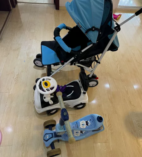 一起50自提，小推车可坐可躺，9新但是手推...