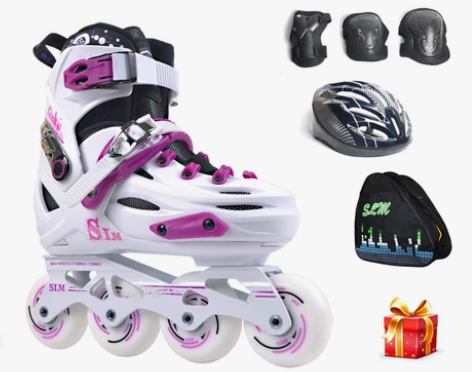 溜冰鞋成人女直排轮大学生轮滑鞋专业初学者旱...