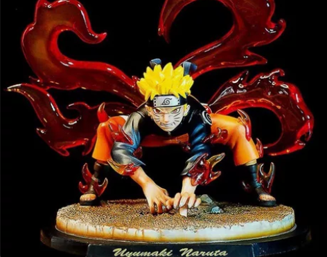 火影忍者GK四尾旋涡鸣人九尾人柱力手办优质...