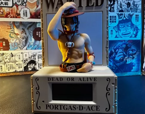 艾斯通缉令闹钟 非常好玩的一款正品艾斯周边...