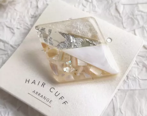 日本roi du monde手作半透银箔贝...