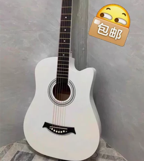 【1099买的吉他一次没用】全新41寸吉他...