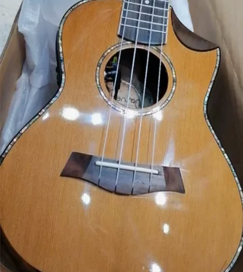 23寸电箱款高档红松相思木单板尤克里里 高...