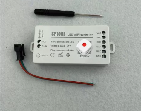 幻彩SP108E全彩灯条WIFI控制器WS...