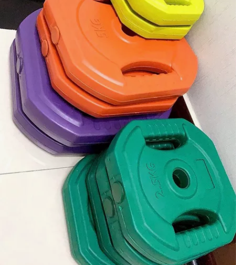 跳操杠铃套装片架凳配件女士健美塑形小杠铃直...