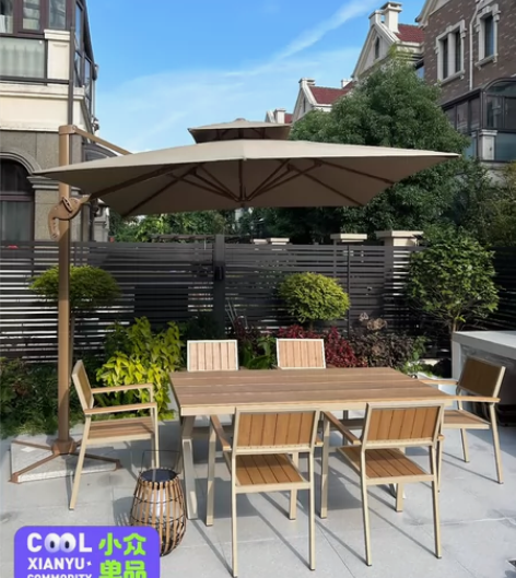 户外庭院伞别墅花园露台大型太阳伞摆摊阳台室...