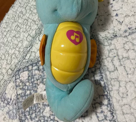 费雪安抚海马玩偶酣睡小水獭小海马感官启蒙G...