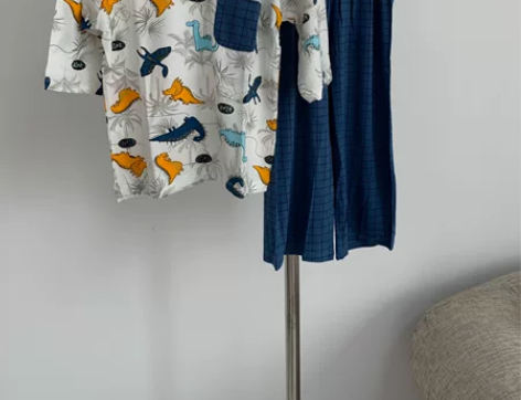 全新嘟比小马洋气男童七分袖家居服套装夏季儿...