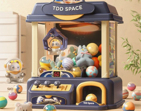 淘嘟嘟儿童抓娃娃机夹公仔小型家用迷你扭蛋机...