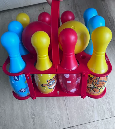 超级飞侠儿童保龄球玩具 2个保龄球和12个...