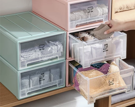 ?因搬家 衣物收纳箱家用抽屉整理神器 很新...