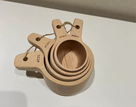 木杯子套娃量杯烘焙定量勺子小量杯咖啡豆计量...