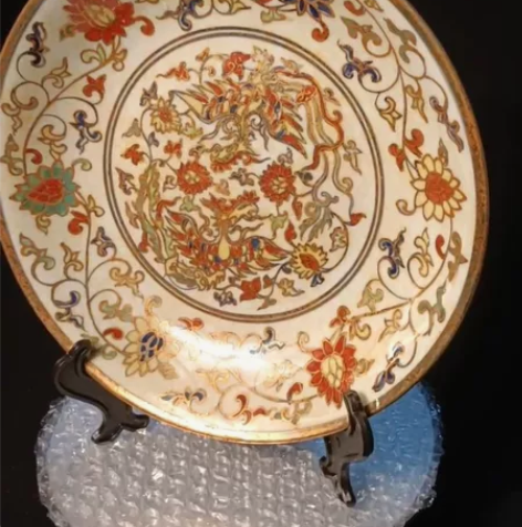 清末民初——大明成化年制款，金光璀璨，手绘...