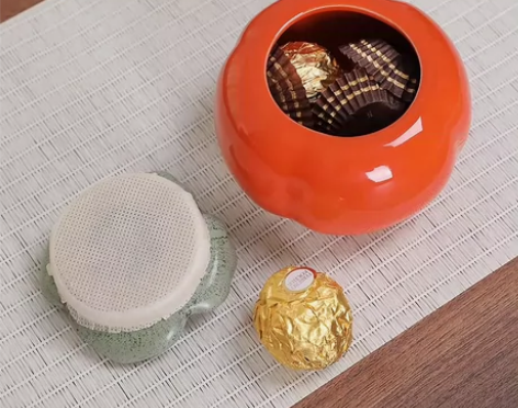 事事如意小柿子摆件客厅新中式陶瓷 好柿花生...