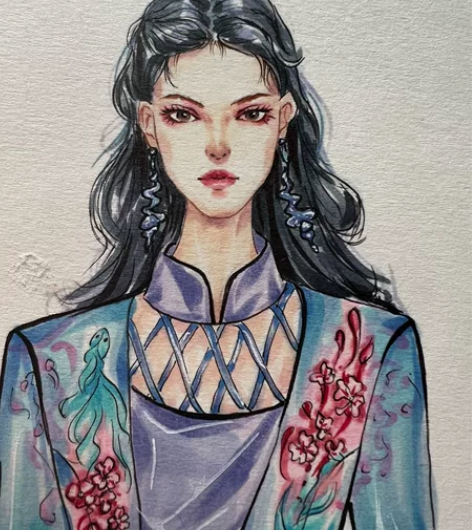 服装设计效果图接单，手绘/板绘【服装效果图...
