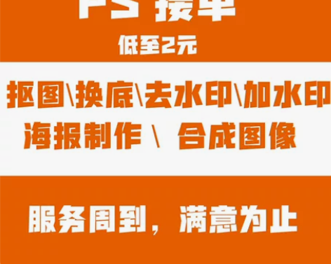 专业PS无痕P图抠图秒回复，在线P图，批图...