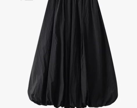 0503 薄款口袋花苞裙灯笼裙半身裙春夏女...