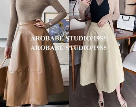 皮裙版JIL S* BALLOON气质立体...