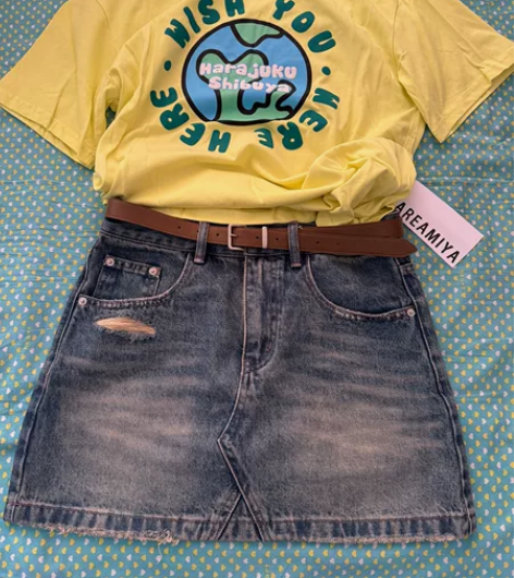 欧货套装 牛仔裙28码 感兴趣的话点“我想...