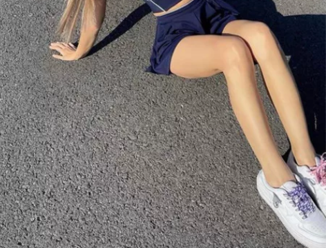 svndz藏青修身设计辣妹短款运动吊带背心...