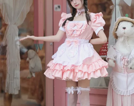 全新cosplay日系软妹女仆装连衣裙清纯...