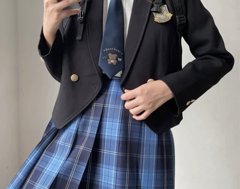 校园风JK外套西服女秋冬原创学院风西装长袖...