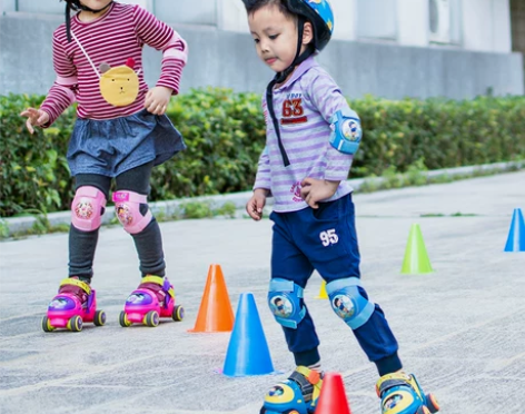 ?幼儿双排溜冰鞋儿童轮滑鞋宝宝四轮旱冰轮2...
