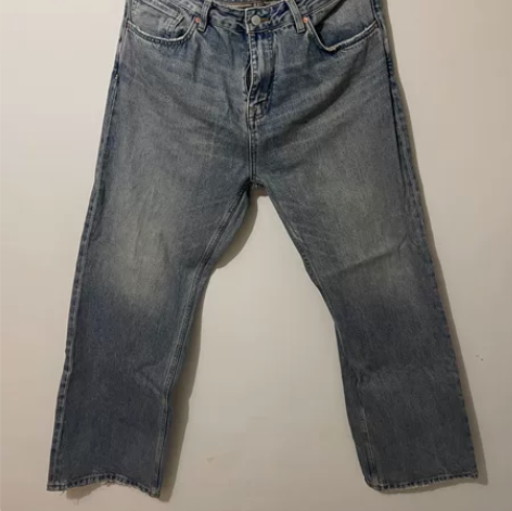 简木LR08阔腿黄泥水洗牛仔裤 36码 腰...