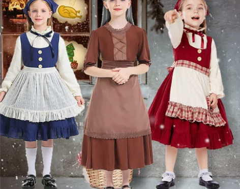 儿童卖火柴的小女孩小红帽cos舞台剧外婆老...