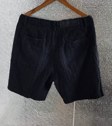 LOEWE 罗意威 男神短裤 黑色 纯棉...