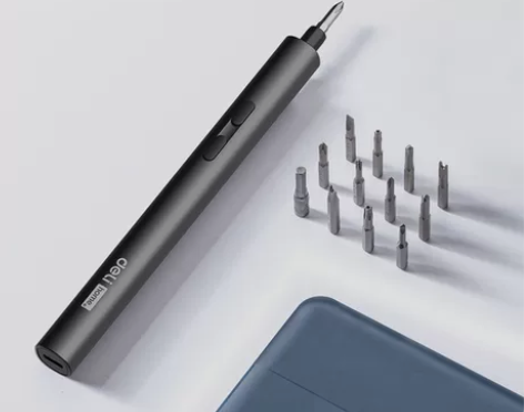 得力工具电动螺丝刀小型家用充电式螺丝批套装...