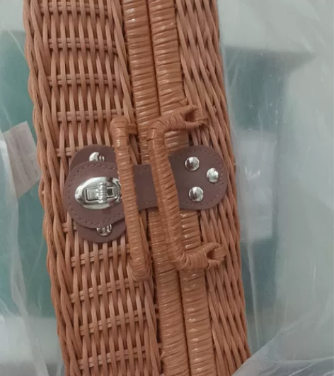 藤编手提箱 30＊21＊15cm 英氏赠送...