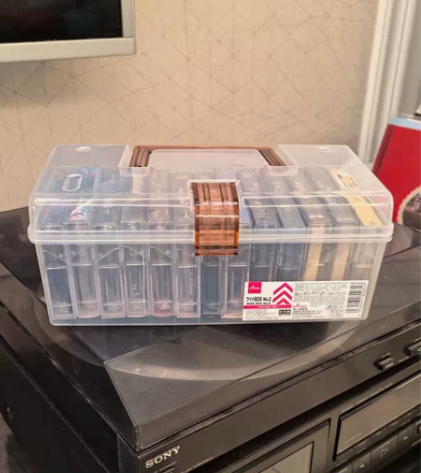 #透明收纳盒一个就包邮！  原装进口磁带收...