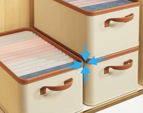 衣物收纳箱布艺衣服收纳盒箱衣柜可折叠家用整...