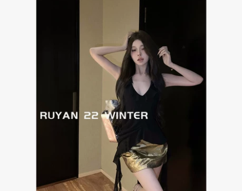 RUYAN~入眼夏季女装2024新款飘带性...