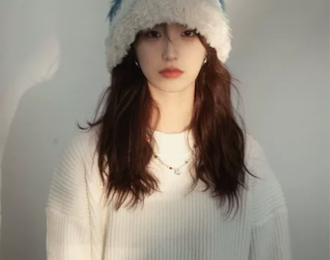 日系渔夫毛线帽 全新仅试戴 我脑袋太大了戴...