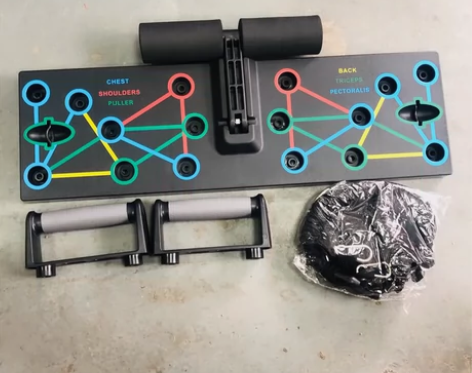 俯卧撑板三合一健身器材 家用练胸肌臂肌腹肌...