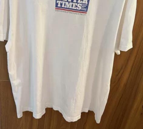 moussy23夏季复古街头感印花T恤白色...