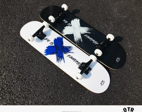 OTR滑板初学者青少年成人男女生儿童刷街4...