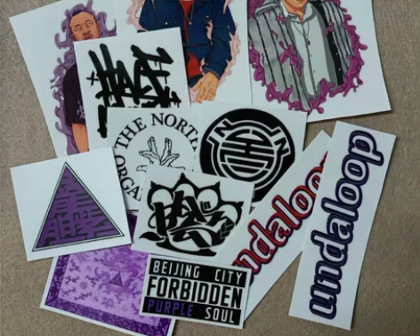 【高质量PVC转印贴纸】龙胆紫FTW防水贴...