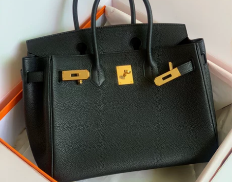 荔枝纹蜡线缝铂金包进口TOGO牛皮锁扣真皮...