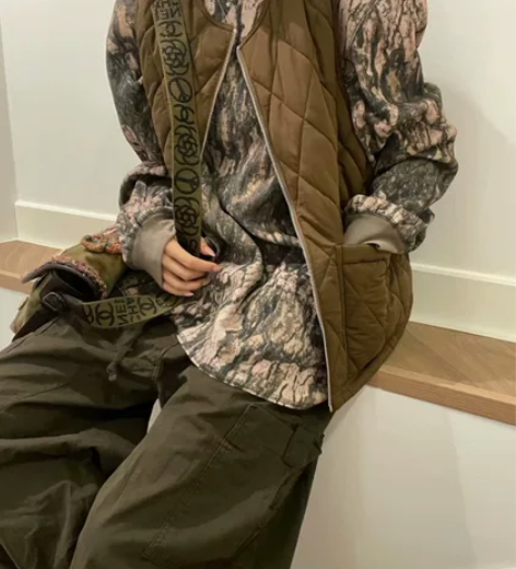 ?samayu同款stussy枯叶华夫格长...