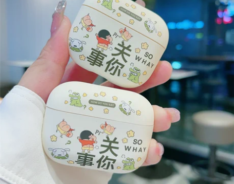 适用AirPodspro保护套蜡笔小新苹果...