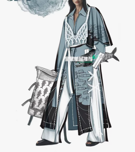 服装效果图款式图作品集绘制 大赛风格作品 ...