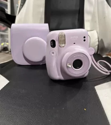 富士胶片Instax迷你薰衣草宝丽来相机带...