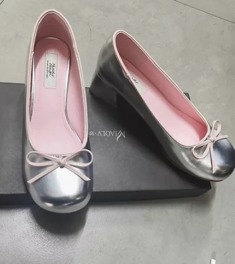 「妙侣」玫瑰少女~粗跟玛丽珍鞋女2024新...