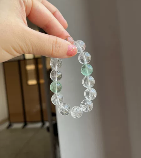 夏日之秘  白阿塞绿萤石 卡12  拍照不...